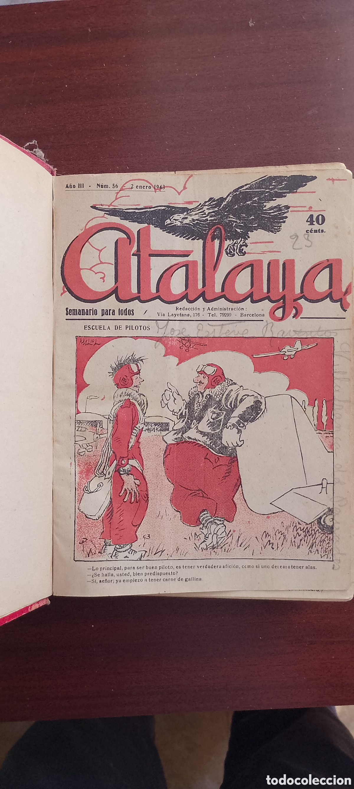 Libros de segunda mano: Libro Atalaya 1943 antiguo - Foto 3