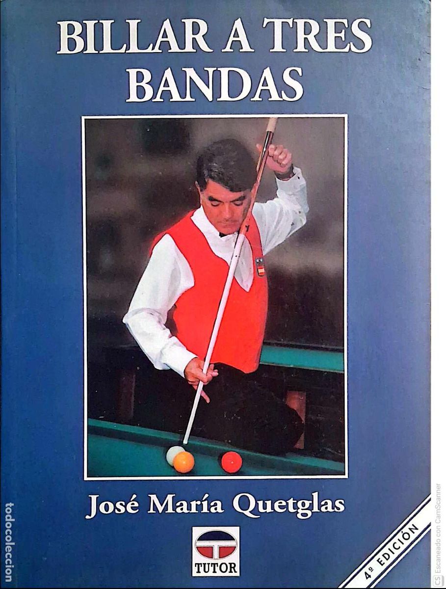 Libros de segunda mano: Billar a Tres Bandas por Jos&eacute; Mar&iacute;a Quetglas. Edit. Tutor. Perfecto estado de