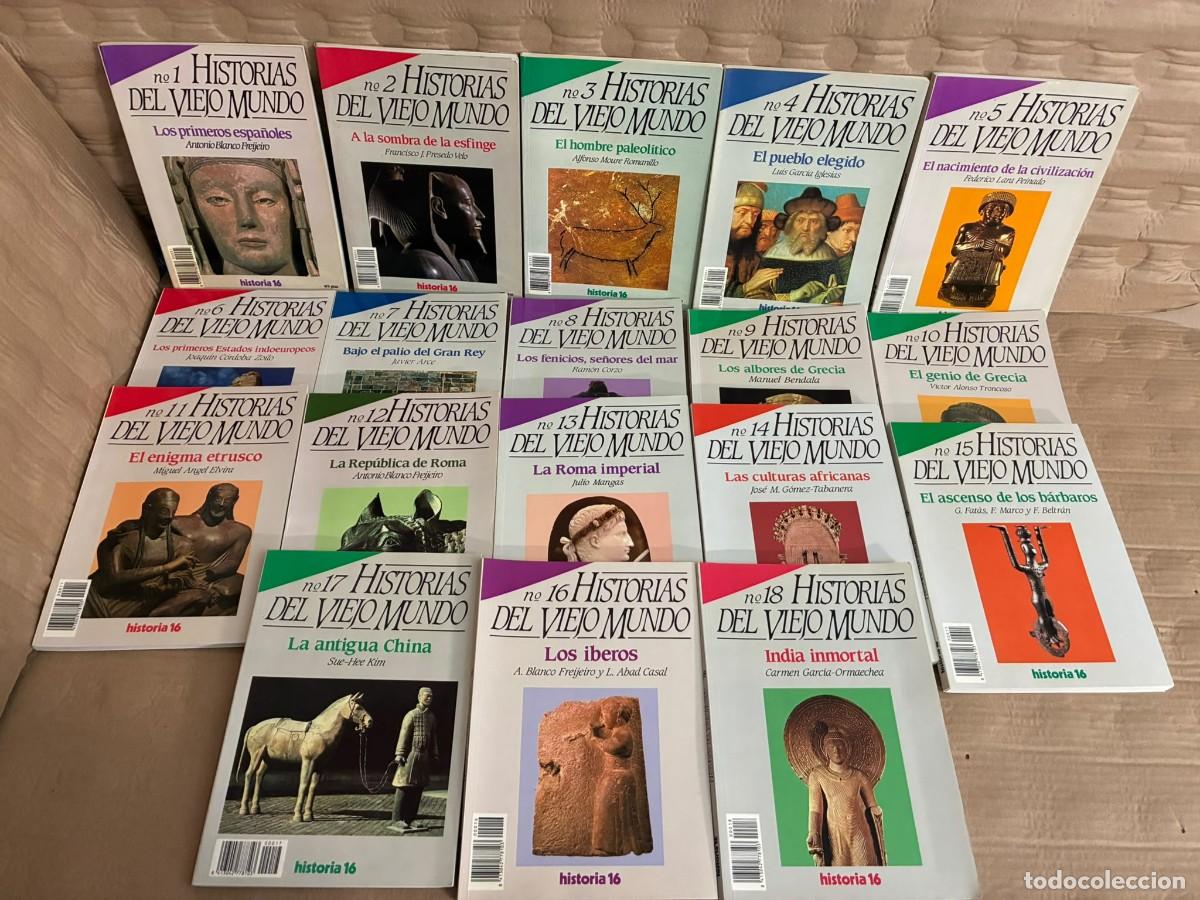 Gebrauchte B&uuml;cher: HISTORIA 16. Historias del Viejo Mundo, N&uacute;meros 1 a 18 (Obra completa en 18 tomos, COMO NUEVOS)