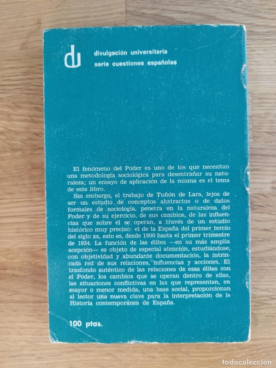 Libros de segunda mano: Historia y realidad del poder, M. Tu&ntilde;&oacute;n de Lara (PREGUNTAR DISPONIBILIDAD) - Foto 2