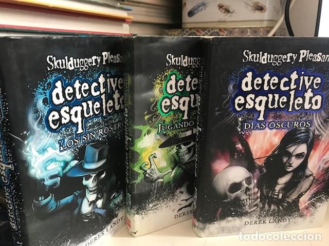 Libros de segunda mano: SKULDUGGERY PLEASANT- Detective Esqueleto- Derek Landy - Tres vol&uacute;menes vd t&iacute;tulos en descripci&oacute;n