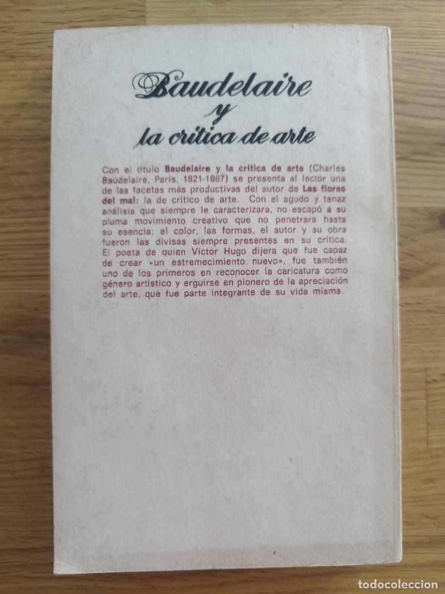 Libros de segunda mano: Baudelaire y la cr&iacute;tica a la literatura - Foto 2