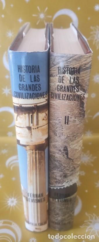Libros de segunda mano: Historia de las grandes civilizaciones I y II - Completo - Fernan De Vismes - Espasa Calpe 1989
