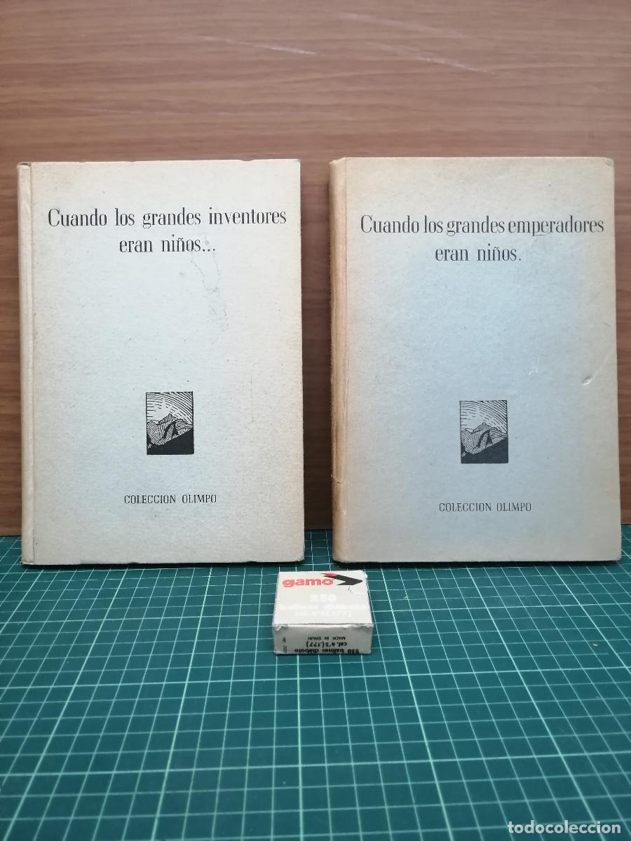 Libros de segunda mano: Colecci&oacute;n Olimpo - Cuando los grandes inventores eran ni&ntilde;os / Cuando los grandes emperadores eran ni