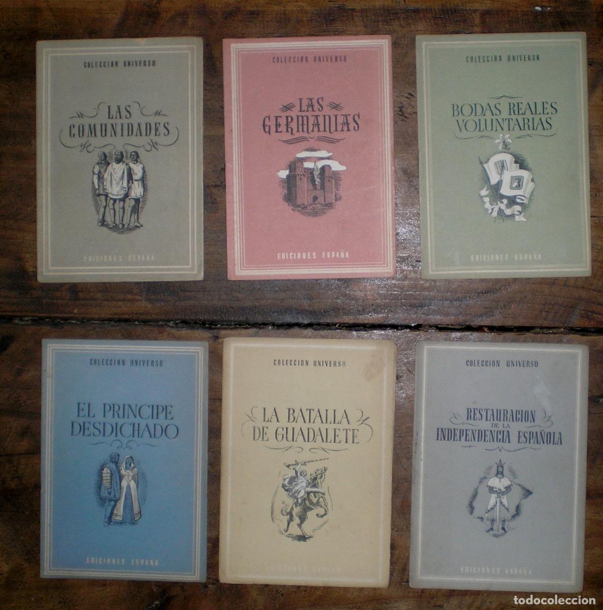 Libros de segunda mano: Lote de 6 Cuadernillos: An&eacute;cdotas de la Historia de Espa&ntilde;a &ndash; Colecci&oacute;n Universo
