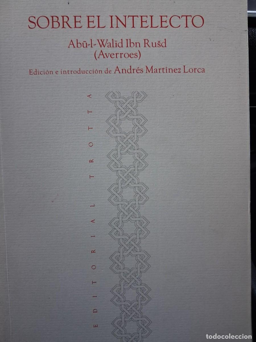 Libros de segunda mano: SOBRE EL INTELECTO. ABU-L-WALID IBN RUSD. AVERROES