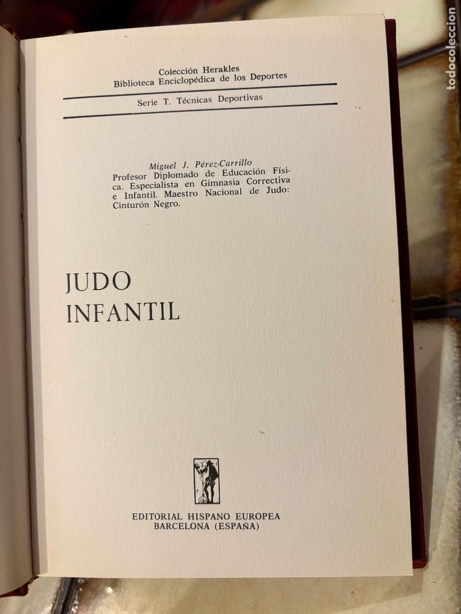 Libros de segunda mano: Judo Infantil. Miguel J P&eacute;rez Carrillo. 1968 - Foto 2
