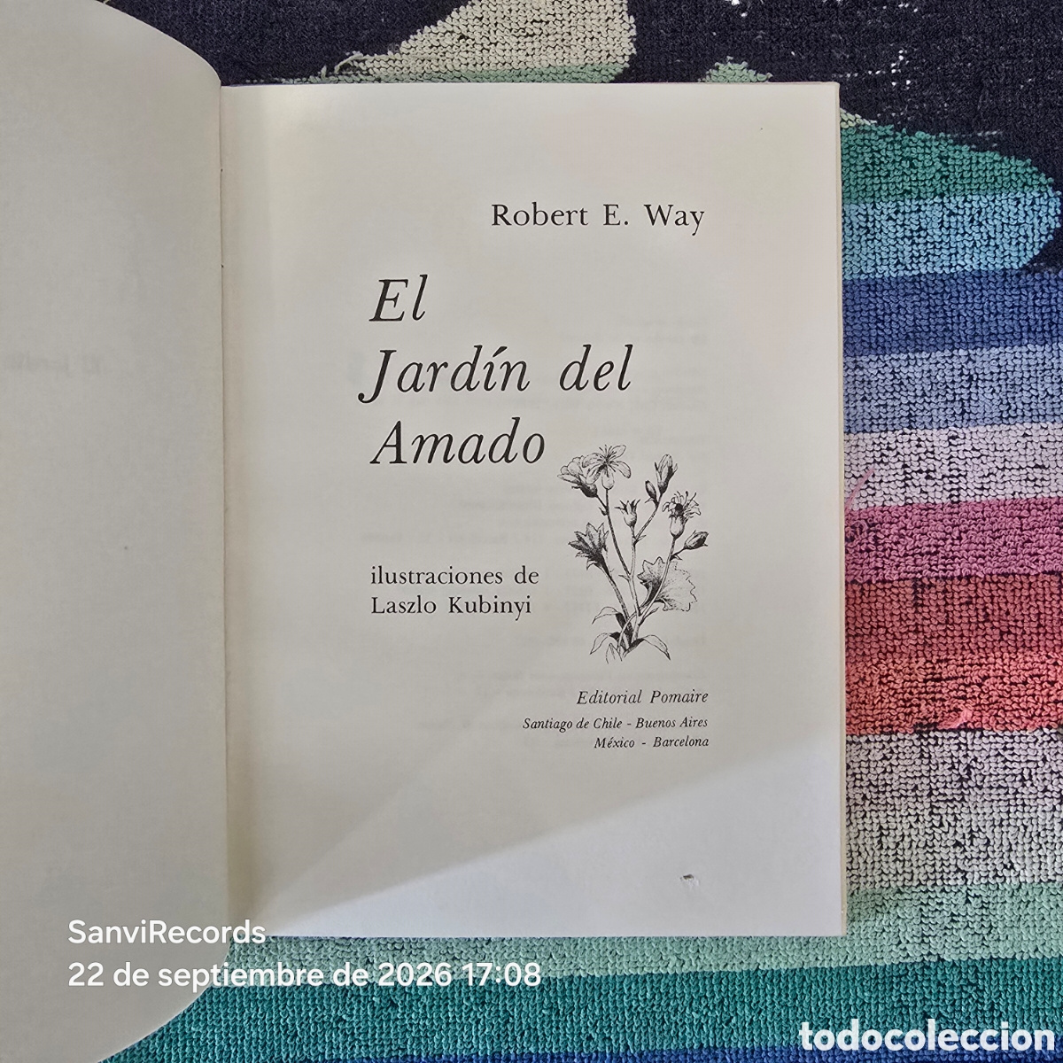 Libros de segunda mano: EL JARD&Iacute;N DEL AMADO (ROBERT E. WAY) (POMAIRE) - Foto 2