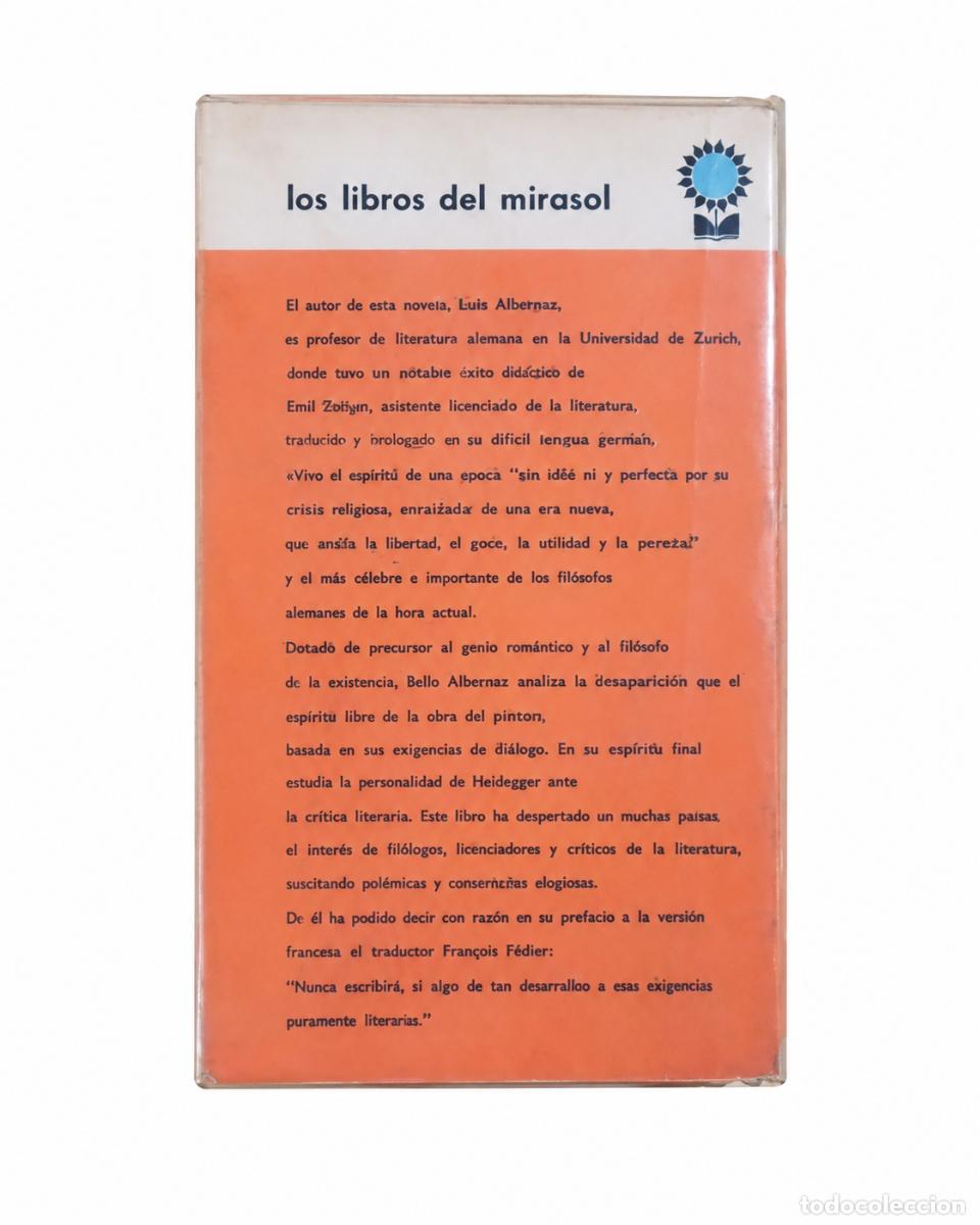Libros de segunda mano: BEDA ALLEMANN &ndash; H&Ouml;LDERLIN Y HEIDEGGER &ndash; COMPA&Ntilde;&Iacute;A GENERAL FABRIL EDITORA &ndash; 1965 &ndash; LM - Foto 2
