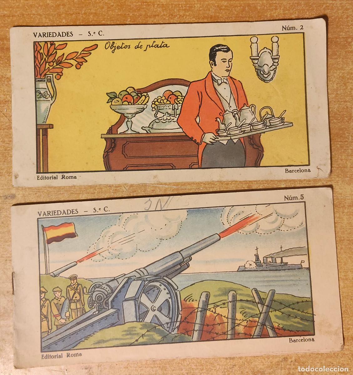 Libros de segunda mano: 2 libritos para colorear VARIEDADES &mdash; S. e C - editados por Editorial Roma en Barcelona. n&ordm; 2 y 5