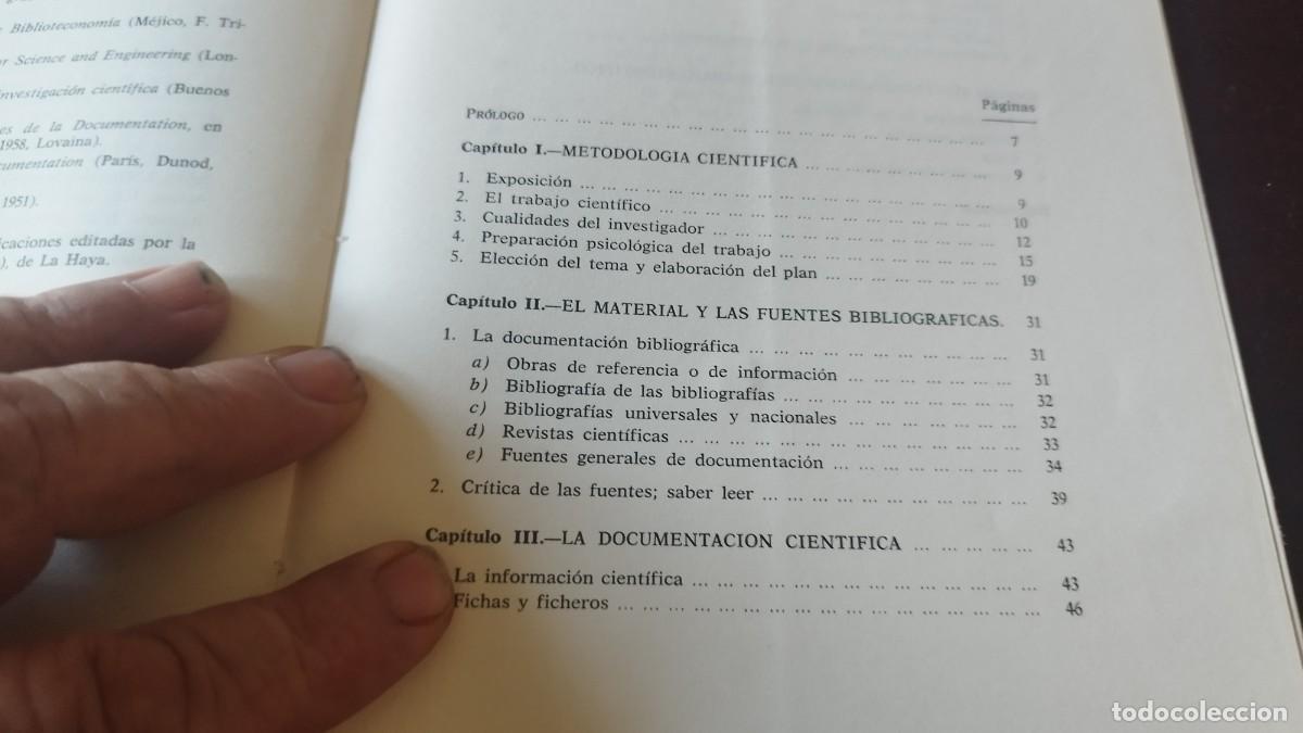 Libros de segunda mano: METODOLOGIA DE LA DOCUMENTACION CIENTIFICA / JUAN ROGER RIVIERE / CJA 606 - Foto 10