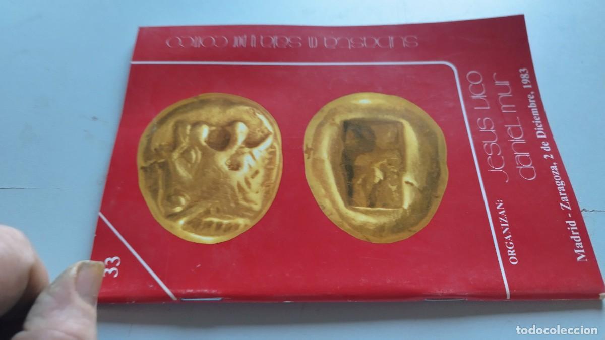 Libros de segunda mano: SUBASTA EN SALA Y POR CORREO 33 / VICO MUR / GRAV 37 NUMISMATICA
