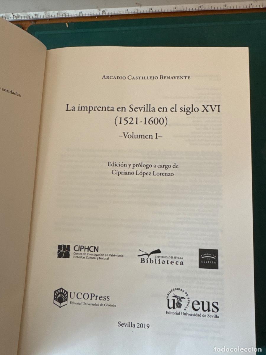 Libros de segunda mano: La imprenta en Sevilla en el siglo XVI. - Foto 3