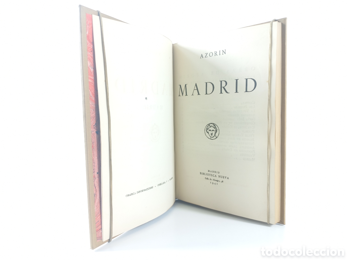 Libros de segunda mano: Madrid. Azor&iacute;n. Biblioteca Nueva, primera edici&oacute;n, 1941. - Foto 4