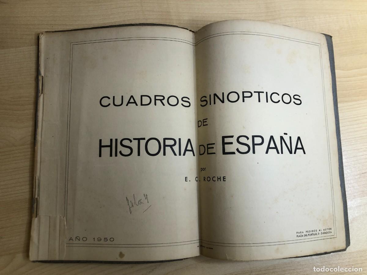 Libros de segunda mano: Cuadros sin&oacute;pticos de Historia de Espa&ntilde;a E C Roche Zaragoza 1950 - Foto 5