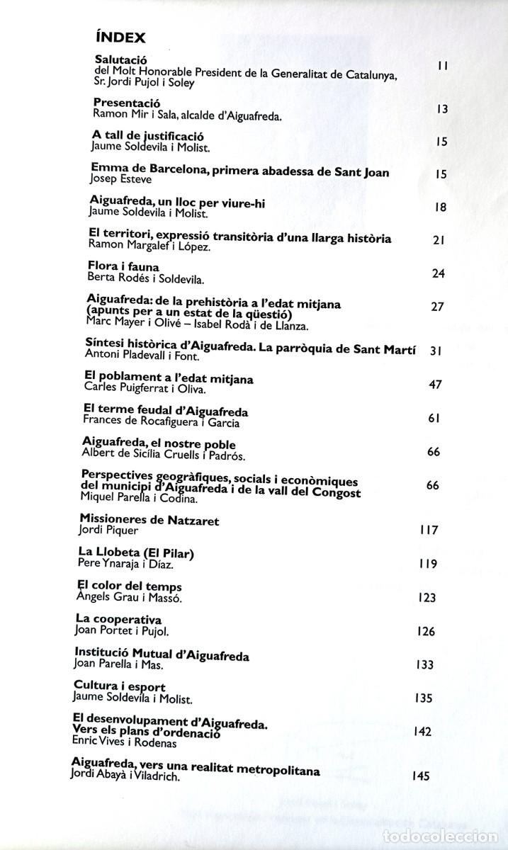 Libros de segunda mano: Aiguafreda 1.100 anys dhistoria - Foto 3