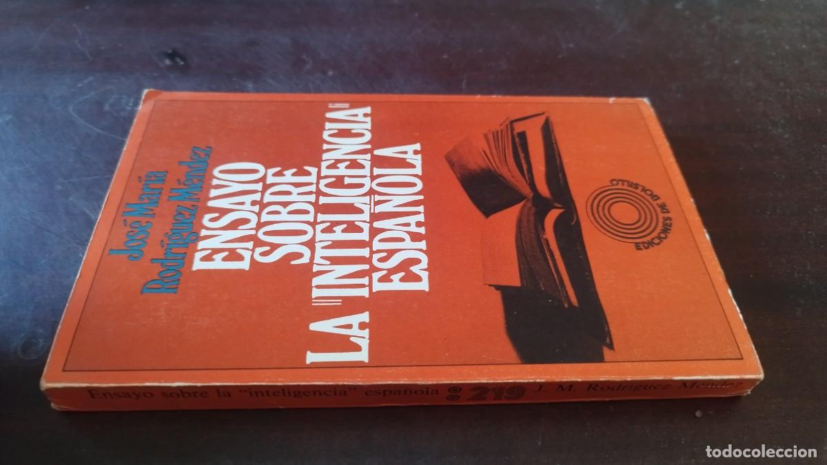 Libros de segunda mano: ENSAYO SOBRE LA INTELIGENCIA ESPA&Ntilde;OLA / JOSE MARIA RODRIGUEZ MENDEZ / CJA 607 / PENINSULA