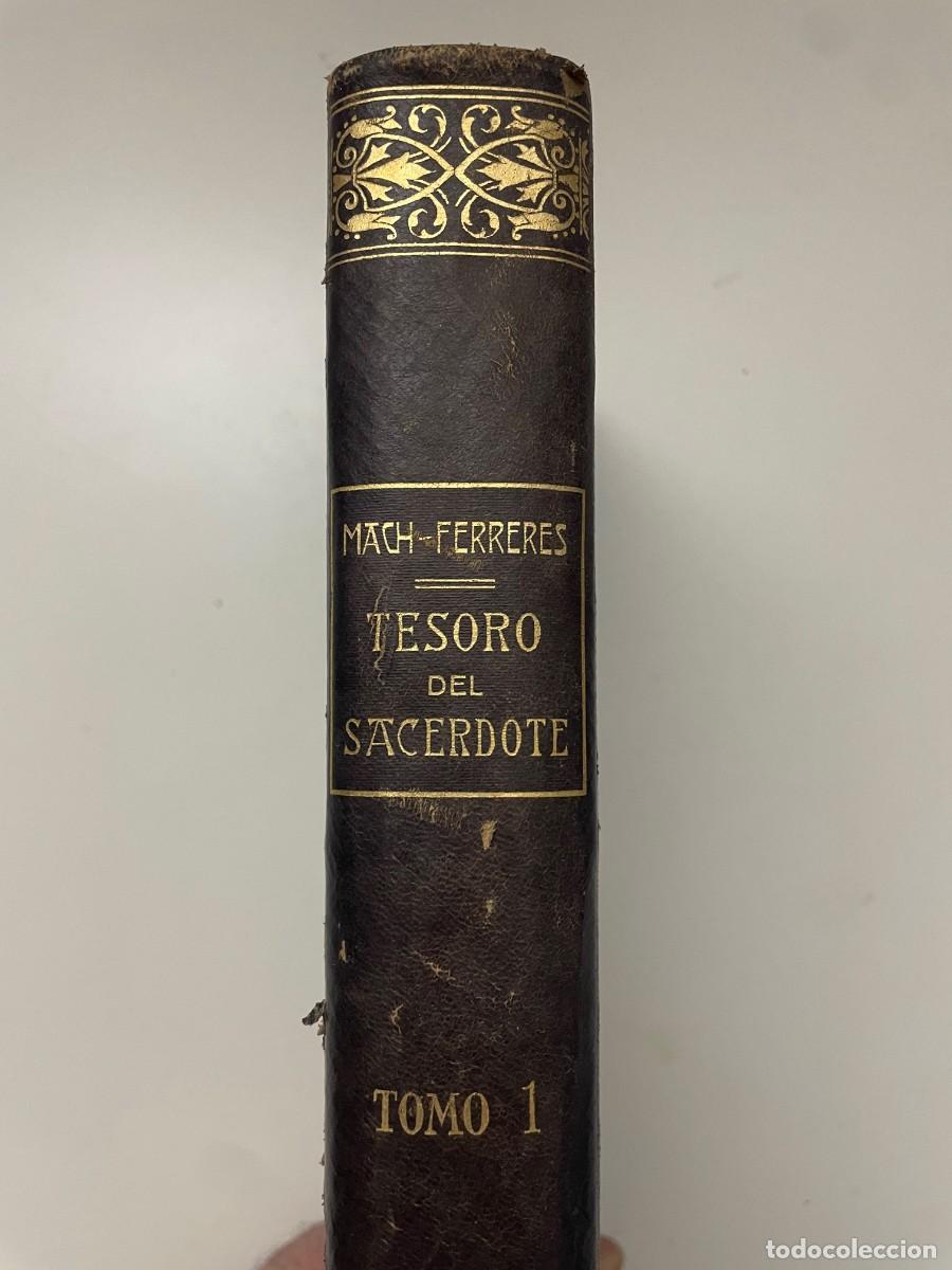 Libros de segunda mano: Tesoro del Sacerdote. Tomo I. Mach y Ferreres. Subirana 1914
