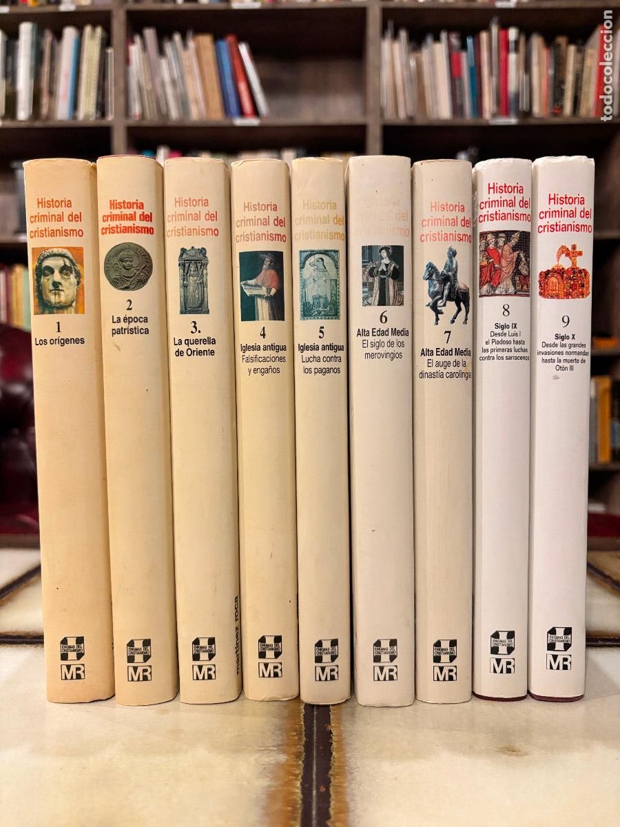 Libros de segunda mano: Historia Criminal del cristianismo. Karlheinz Deschner. Obra completa en nueve vol&uacute;menes