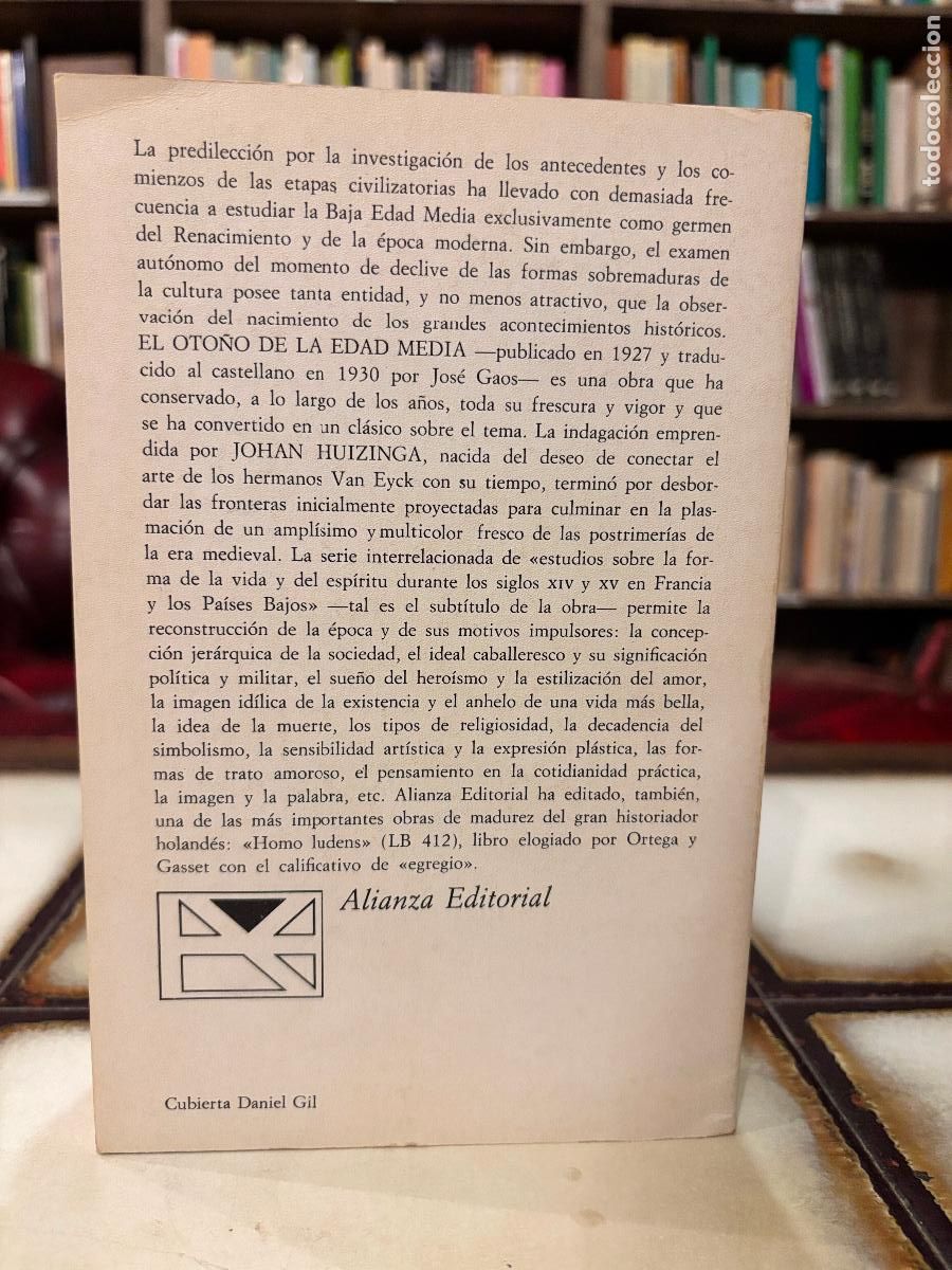 Libros de segunda mano: El oto&ntilde;o de la Edad Media. Johan Huizinga. - Foto 2