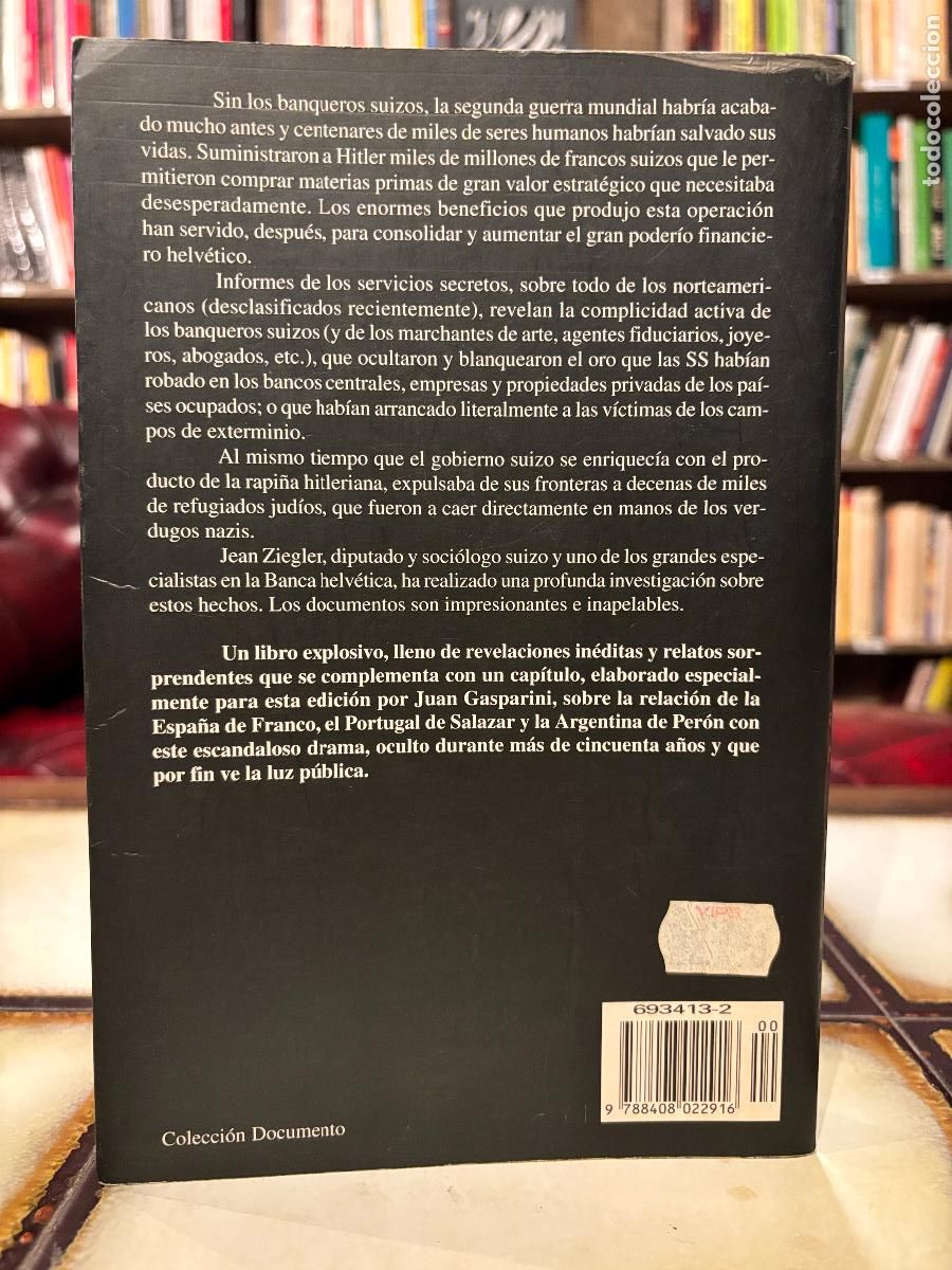 Libros de segunda mano: El oro nazi. Jean Ziegler. - Foto 2