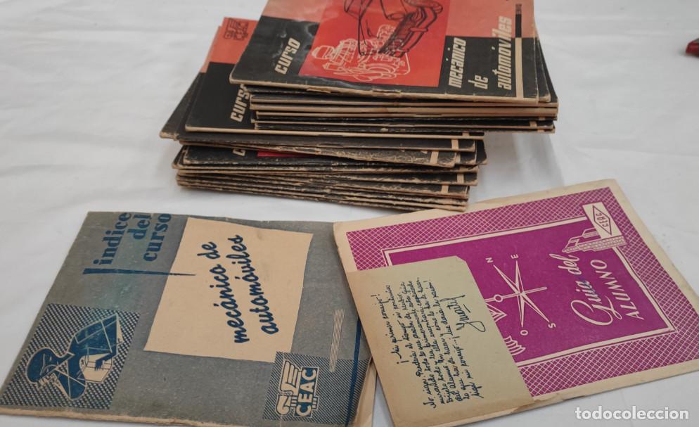 Libros de segunda mano: CURSO CEAC, MECANICO DE AUTOMOVILES, A&Ntilde;O 1957, 24 NUMEROS, VER DESCRIPCION