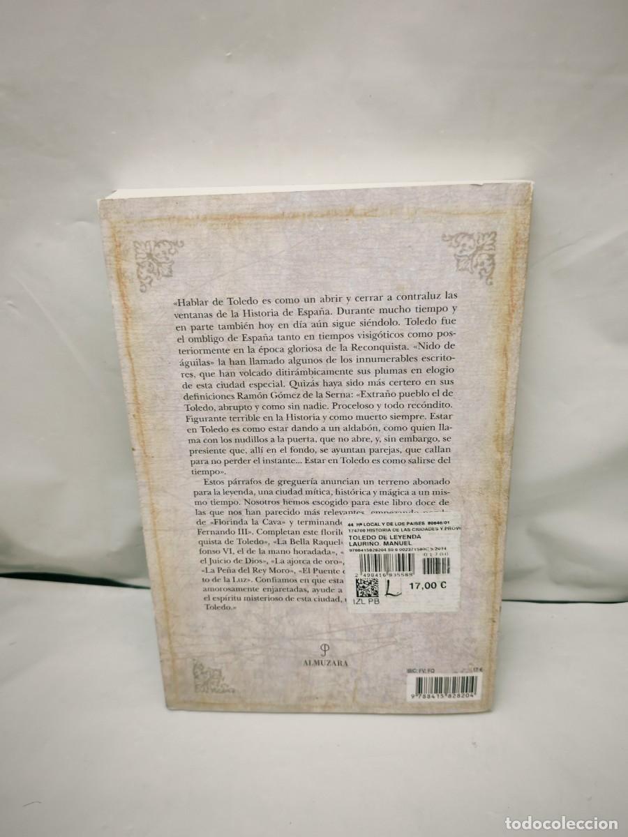 Libros de segunda mano: Toledo de leyenda (Primera edici&oacute;n) - Foto 2