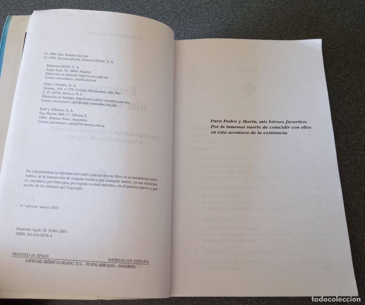 Libros de segunda mano: Enigmas Sin Resolver Iker Jim&eacute;nez - Foto 4