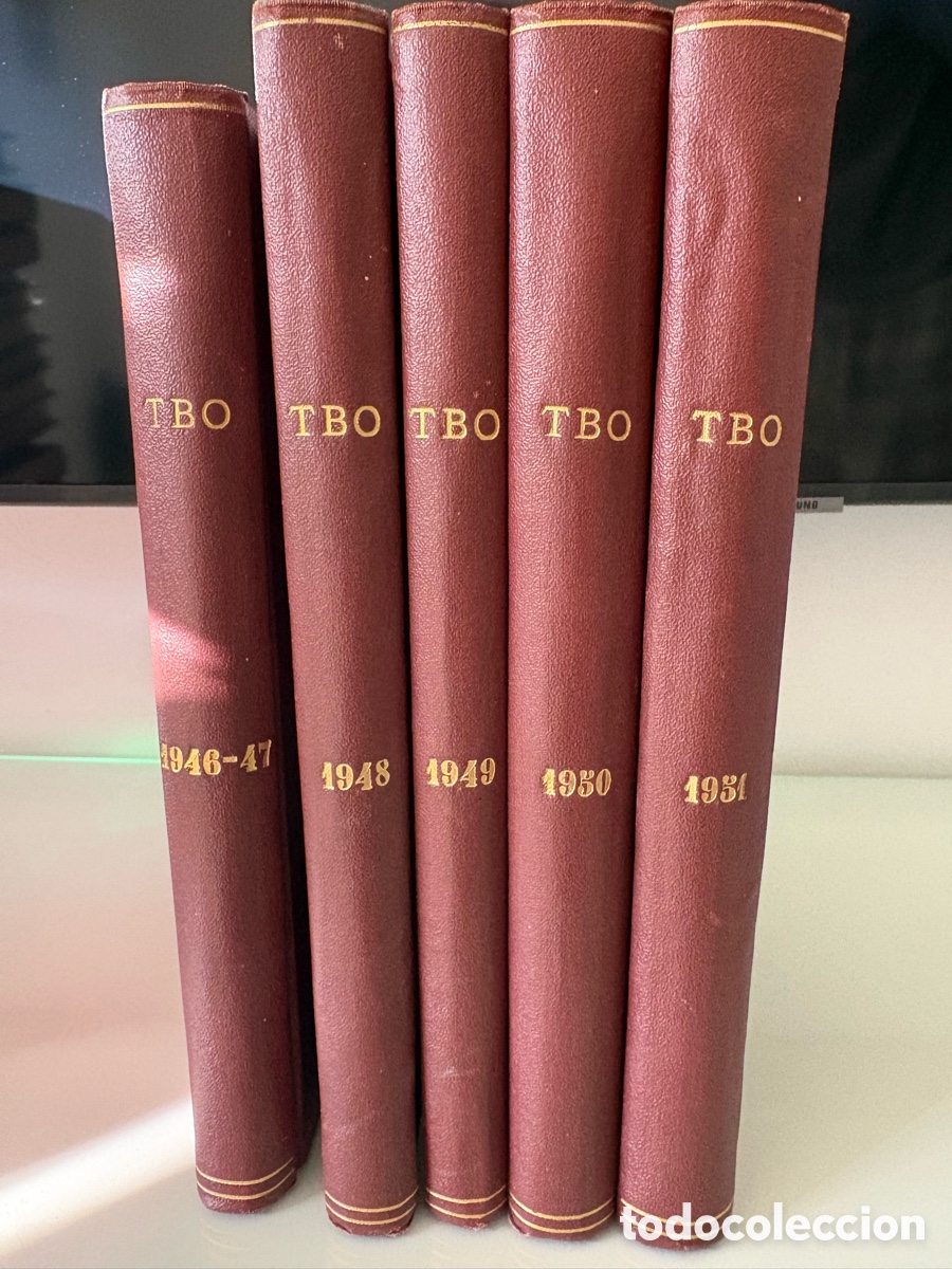 Libros de segunda mano: TBO ANTIGUO &ndash; 5 TOMOS ENCUADERNADOS 1946-1951 &ndash; C&Oacute;MICS ORIGINALES DE &Eacute;POCA