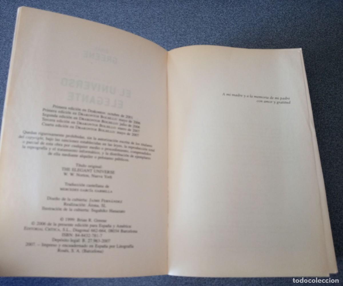 Libros de segunda mano: El Universo Elegante Brian Greene - Foto 4