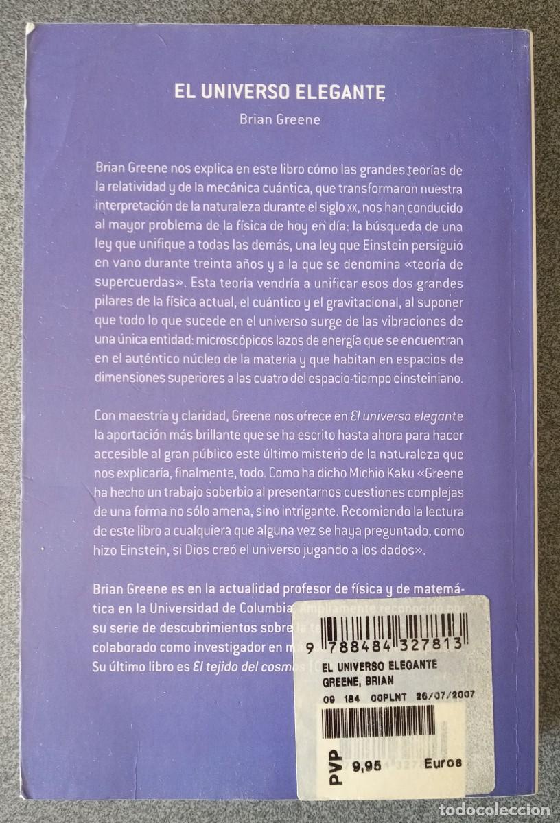 Libros de segunda mano: El Universo Elegante Brian Greene - Foto 9