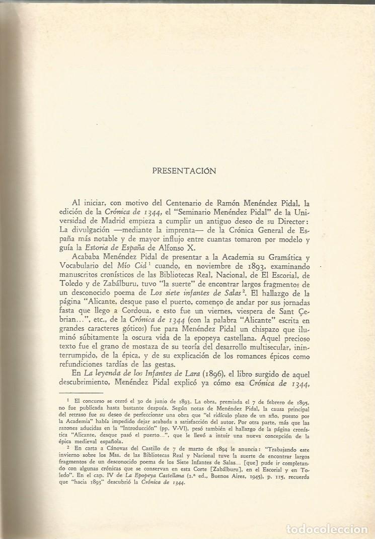 Libros de segunda mano: CR&Oacute;NICA GENERAL DE ESPA&Ntilde;A DE 1344 - Foto 3