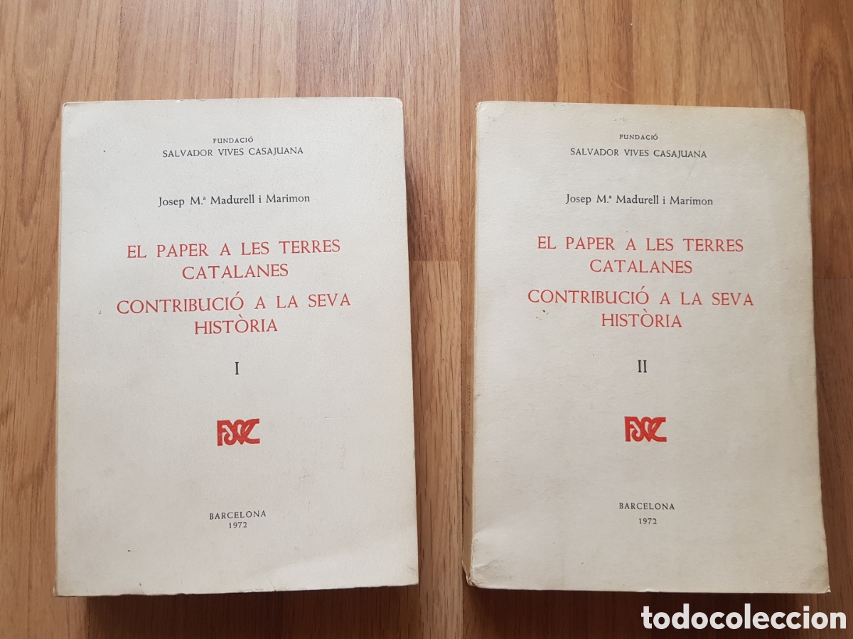 Libros de segunda mano: EL PAPER DE LAS TERRES CATALANES CONTRIBUCIO A LA SEVA HISTORIA 1972. Completa . 2 tomos