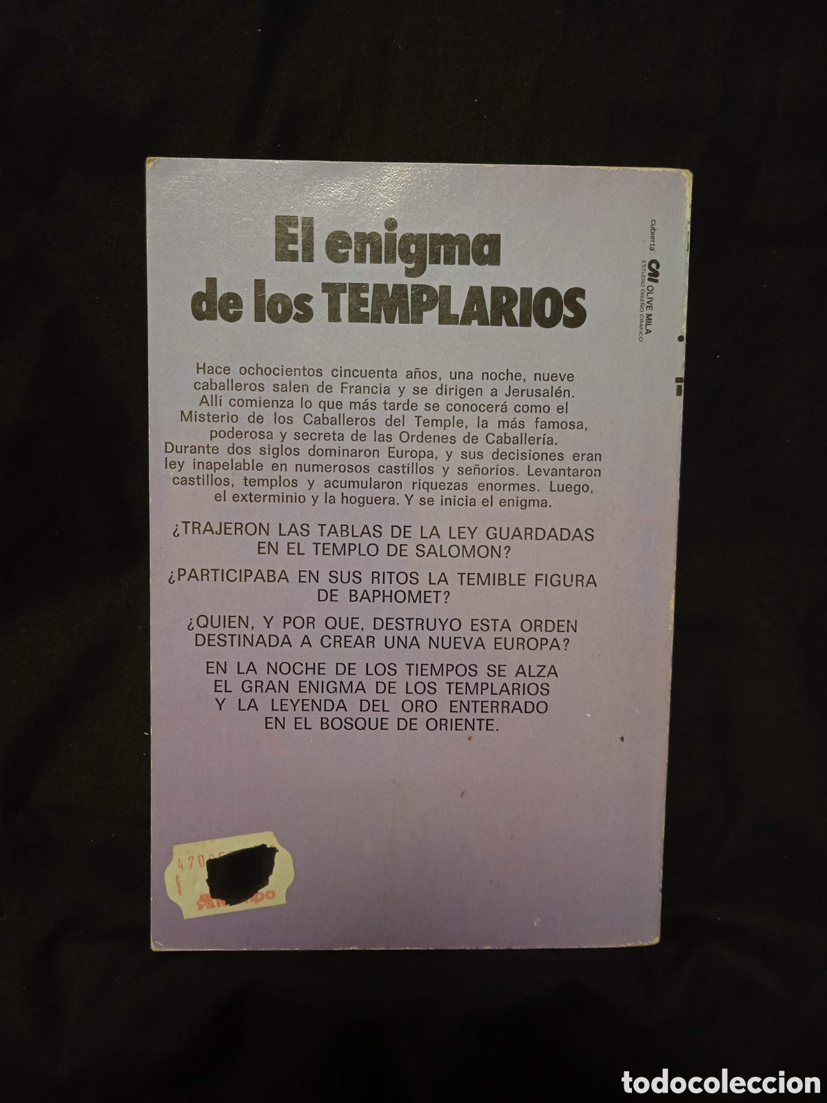 Libros de segunda mano: EL ENIGMA DE LOS TEMPLARIOS - VIGNATI PERALTA - LIBROEXPR&Eacute;S 1988 #9770 - Foto 2