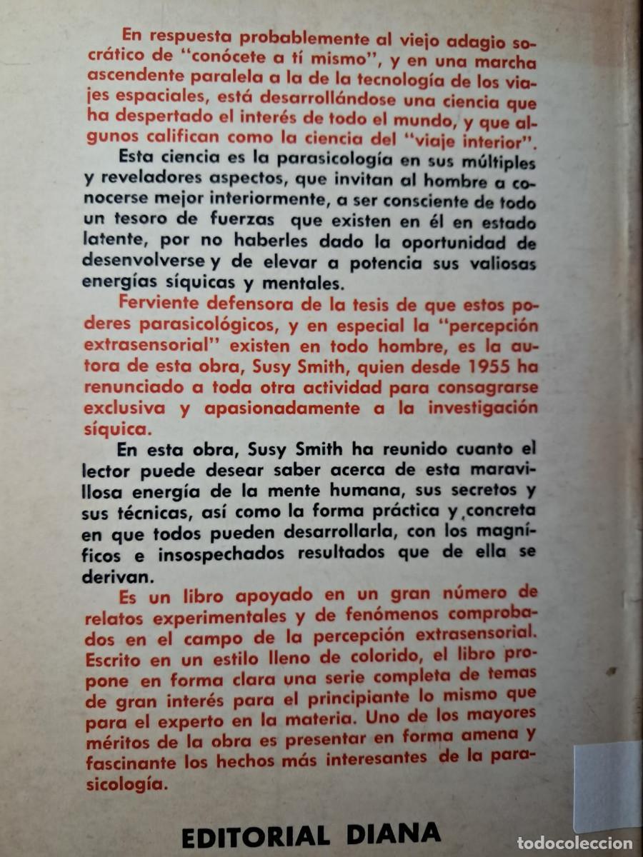 Libros de segunda mano: COMO DESARROLLAR SU PERCEPCION EXTRASENSORIAL - SUSY SMITH - Foto 6