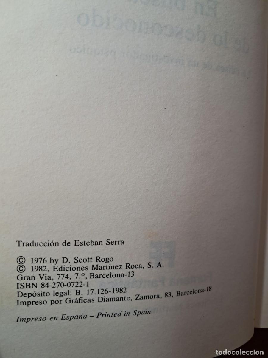 Libros de segunda mano: EN BUSCA DE LO DESCONOCIDO - SCOTT ROGO - Foto 2