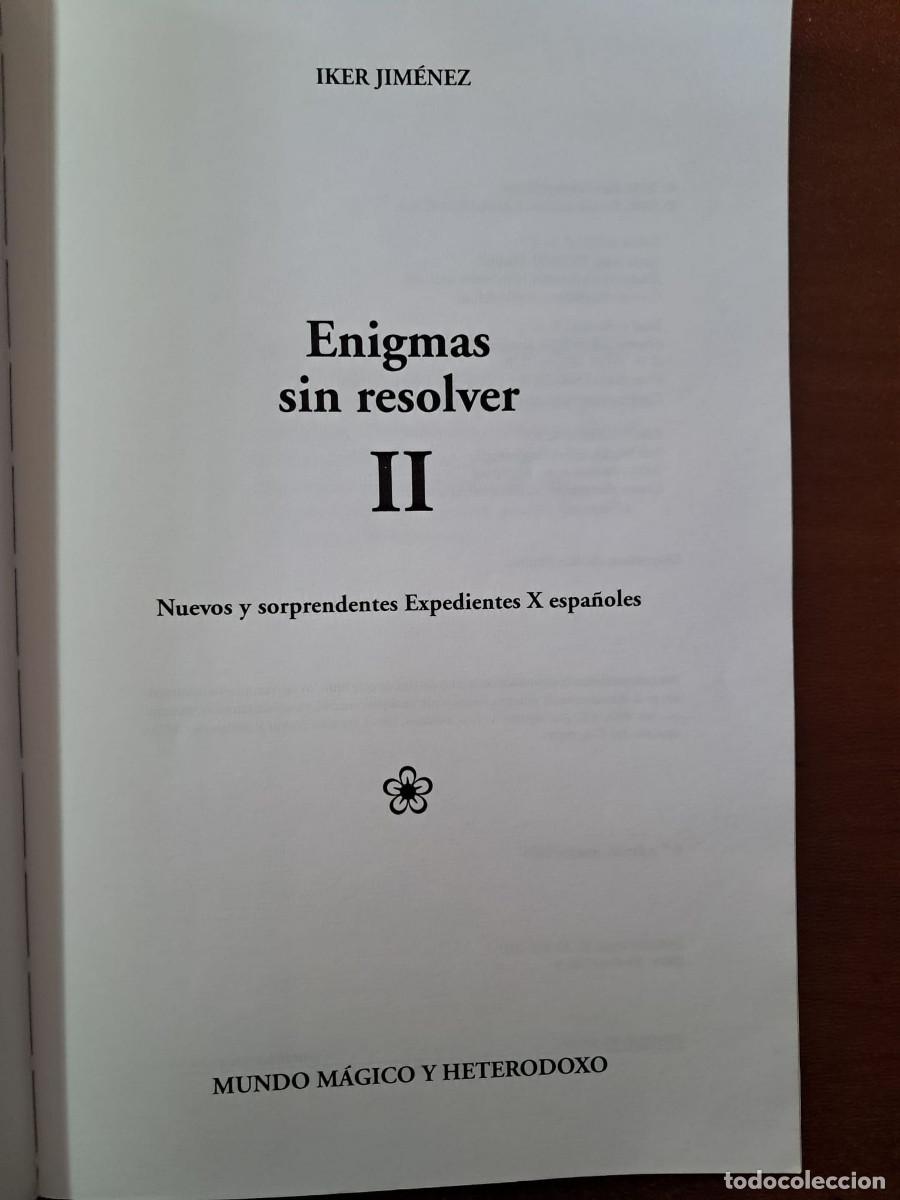 Libros de segunda mano: ENIGMAS SIN RESOLVER II - IKER JIMENEZ - Foto 3
