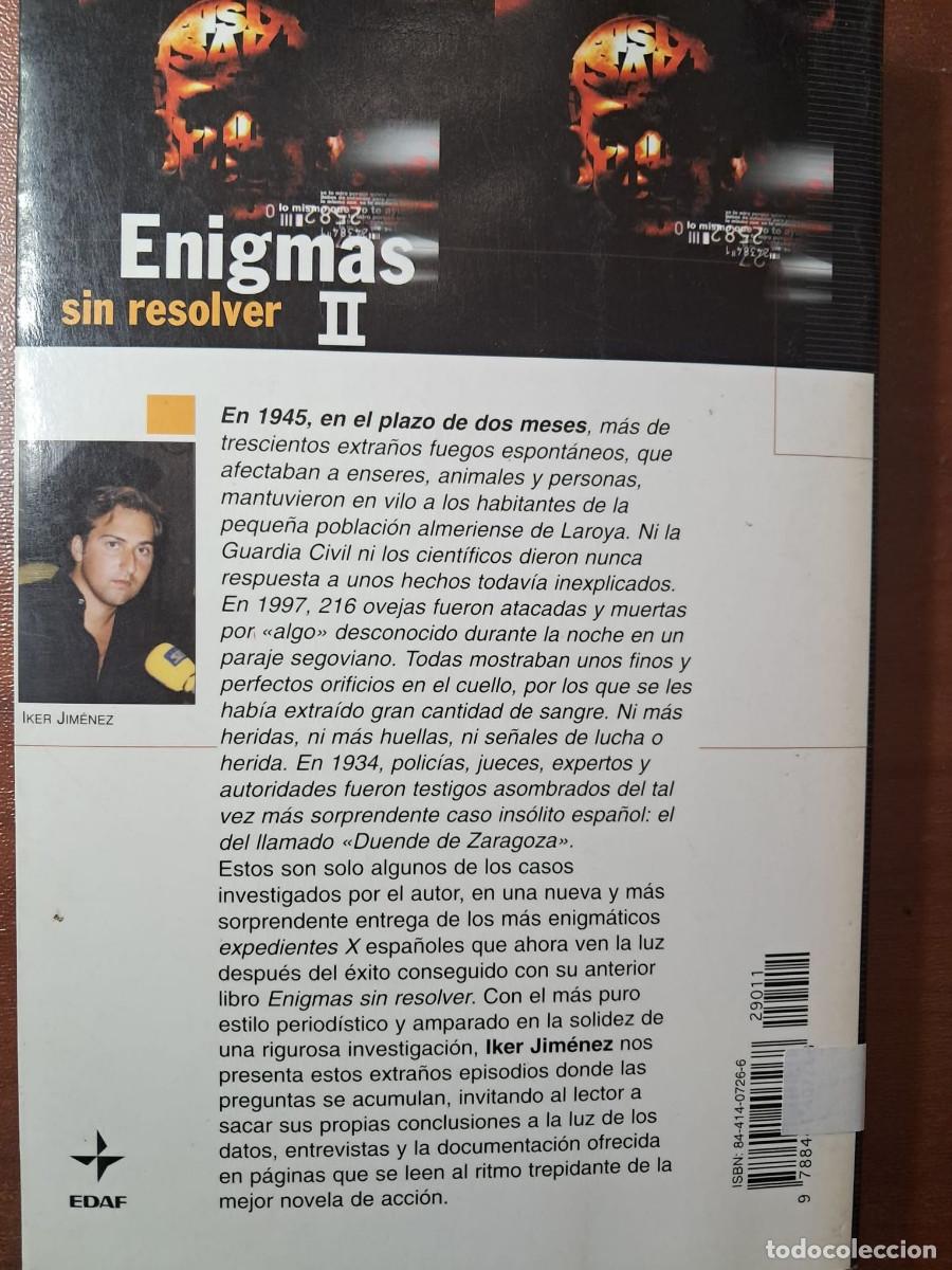 Libros de segunda mano: ENIGMAS SIN RESOLVER II - IKER JIMENEZ - Foto 7
