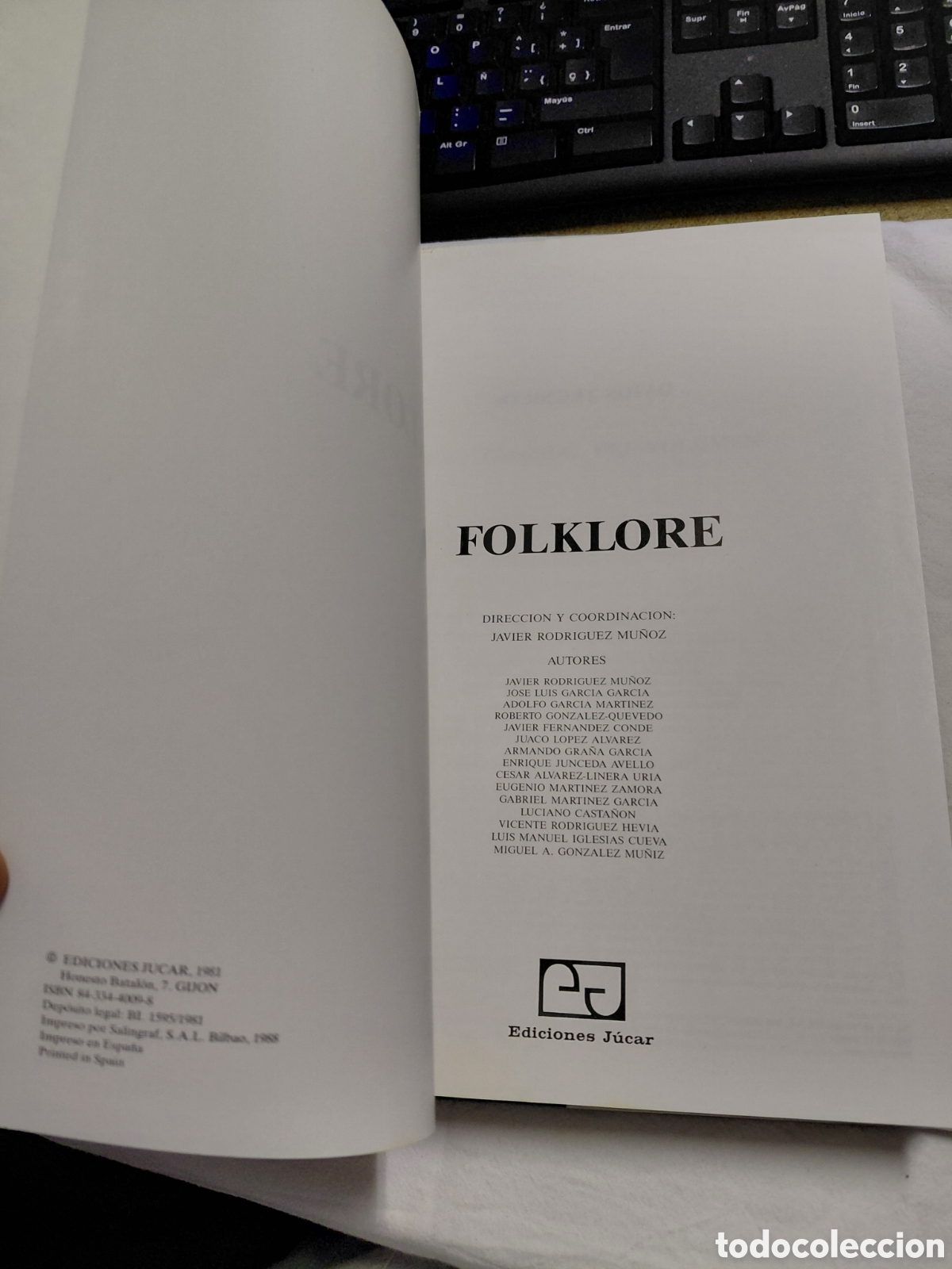 Libros de segunda mano: FOLKLORE .JAVIER RODRIGUEZ MU&Ntilde;OZ Y OTROS.EDICIONES JUCAR 1981 - Foto 4