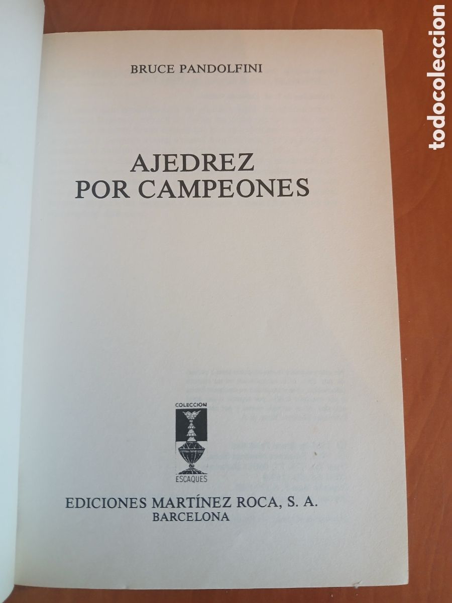 Libros de segunda mano: Ajedrez por Campeones. Bruce Pandolfini. - Foto 3