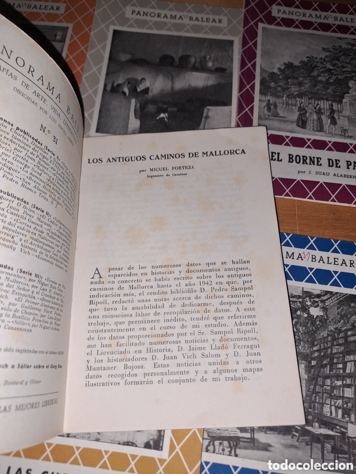 Libros de segunda mano: Panorama balear. Lote 10 vol&uacute;menes. - Foto 4
