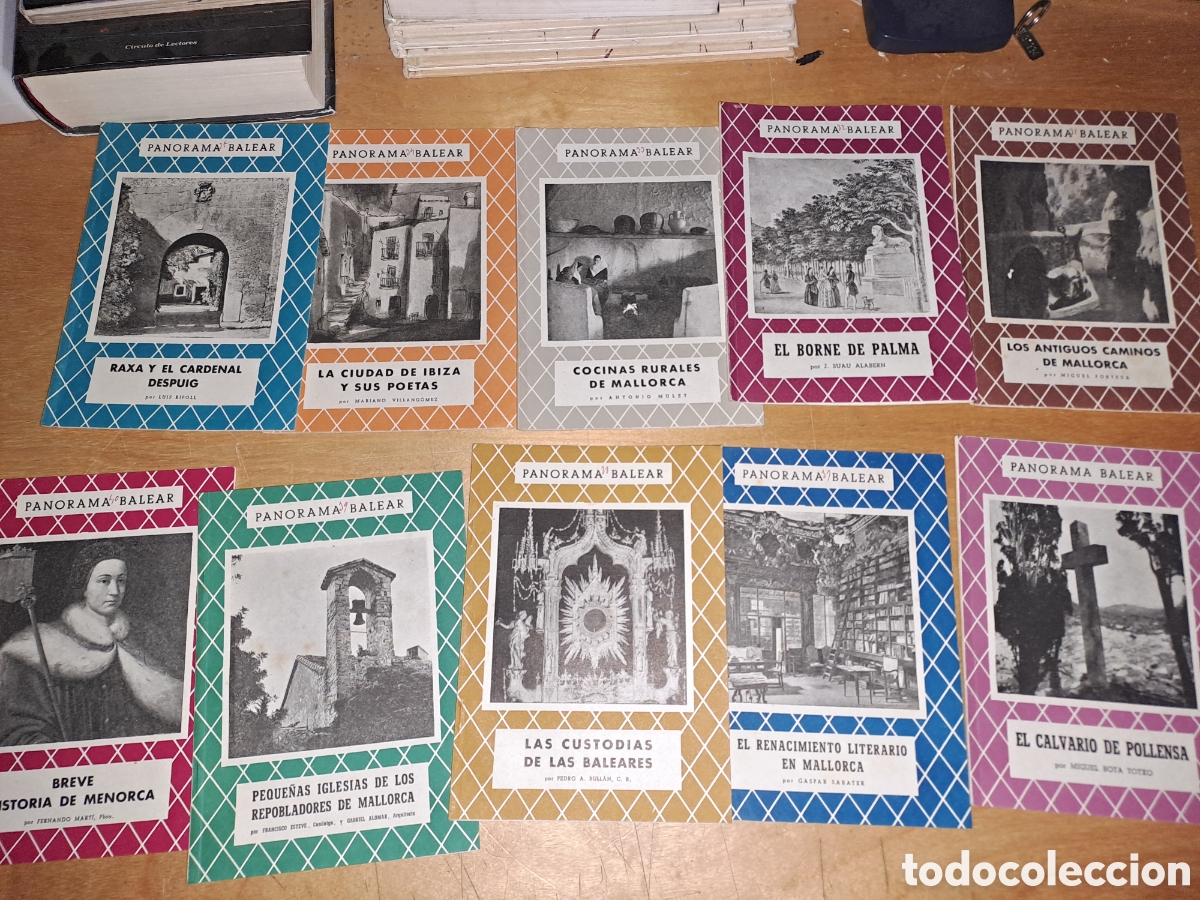 Libros de segunda mano: Panorama balear. Lote 10 vol&uacute;menes.