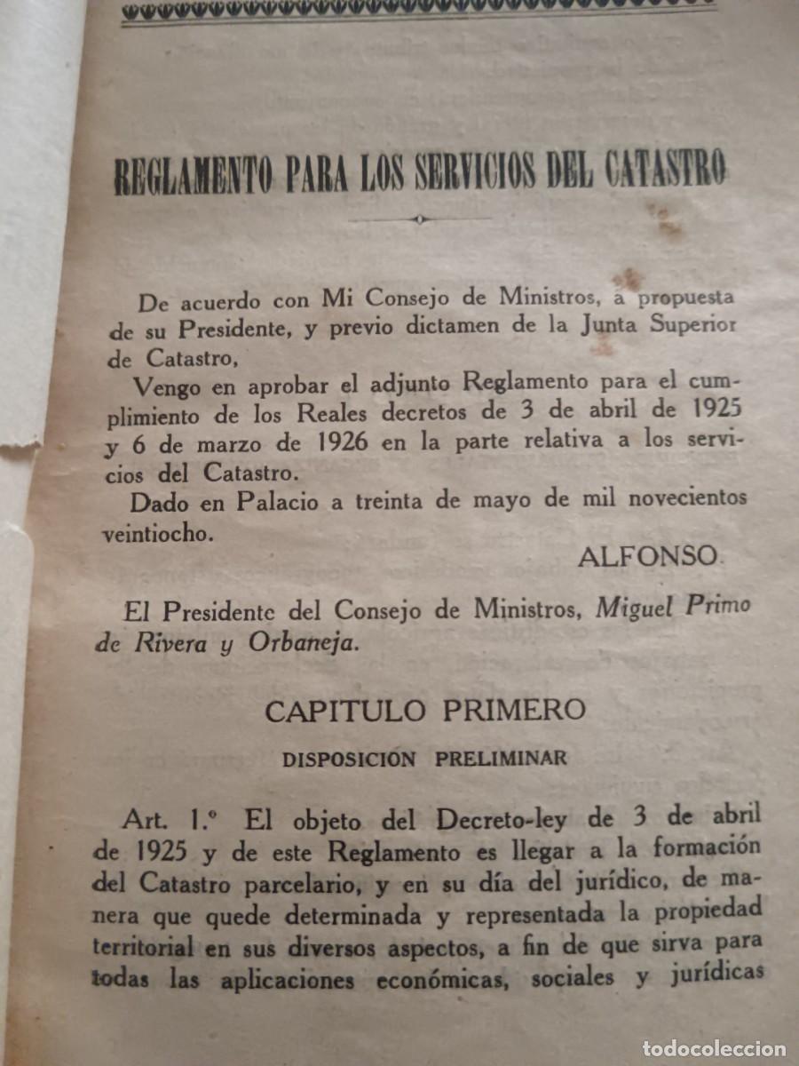 Libros de segunda mano: Libro antiguo: Reglamento del catastro 1929 - Foto 8