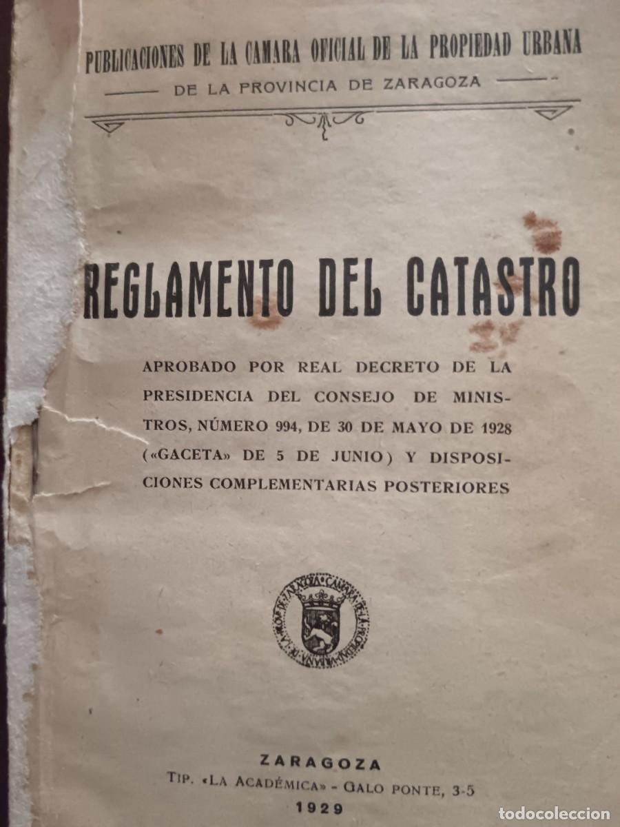Libros de segunda mano: Libro antiguo: Reglamento del catastro 1929 - Foto 10