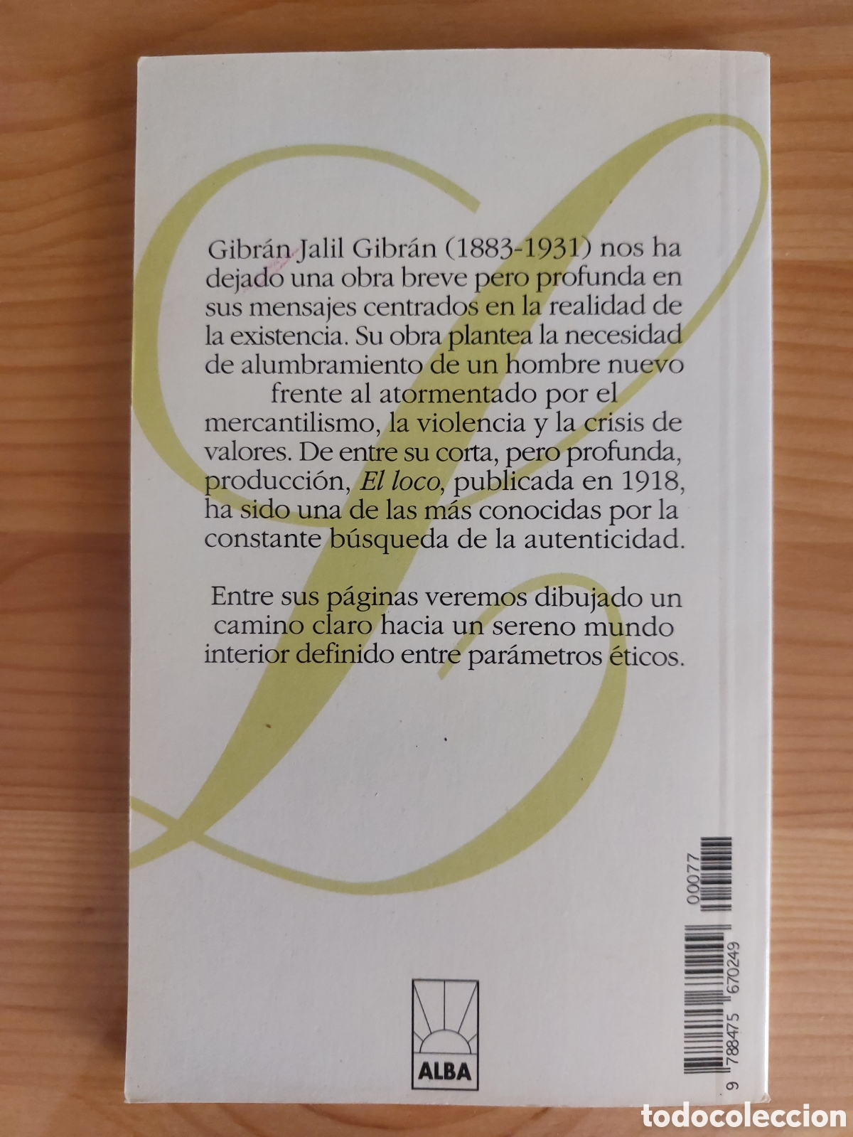 Libros de segunda mano: El loco. Jalil Gibr&aacute;n - Foto 4