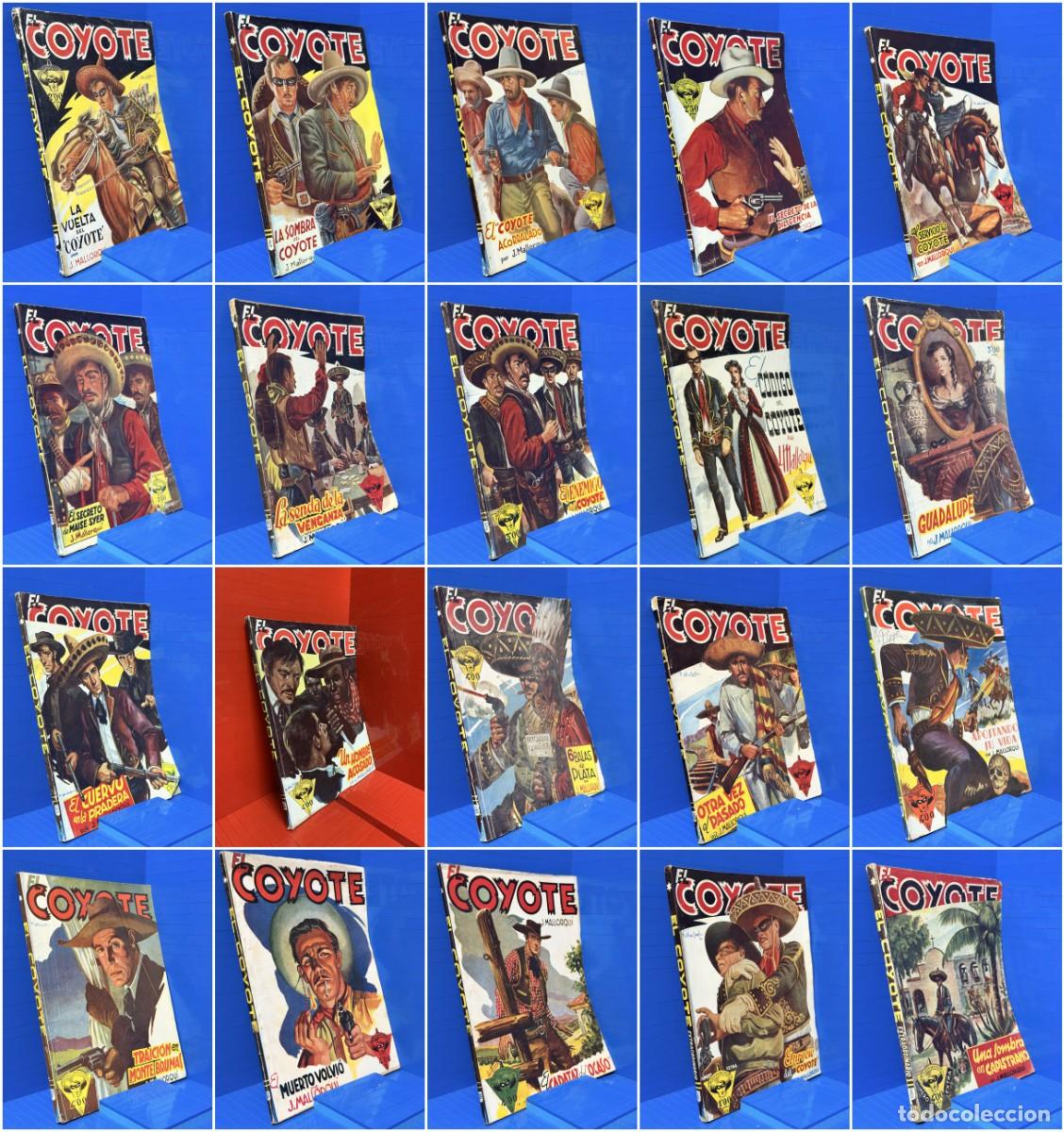 Second hand books: LOTE DE 52 NOVELAS EL COYOTE - JOS&Eacute; MALLORQU&Iacute; - ED. CLIPER - LOTE 2
