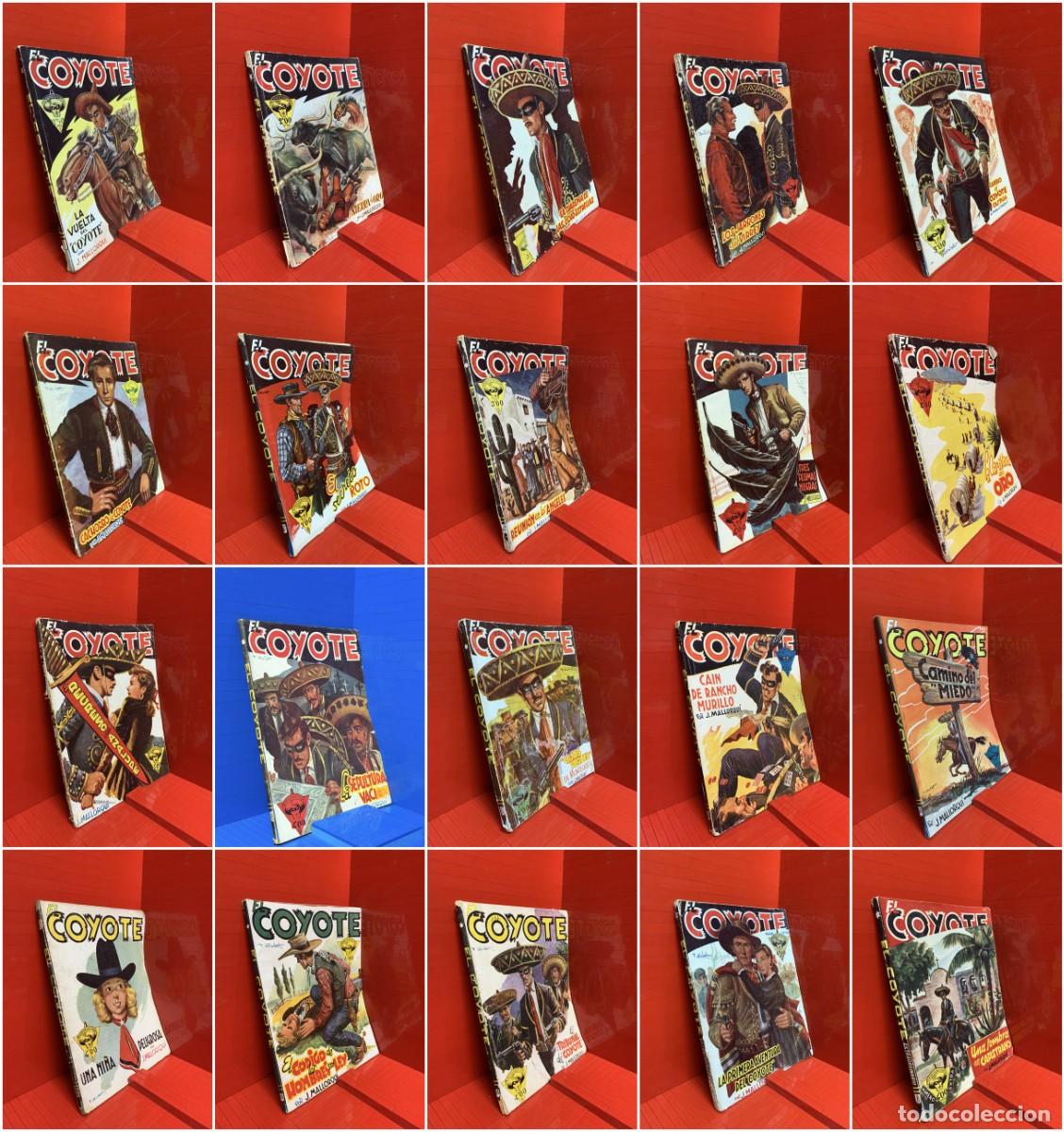 Libros de segunda mano: LOTE DE 130 NOVELAS EL COYOTE COLECCI&Oacute;N COMPLETA - JOS&Eacute; MALLORQU&Iacute; - ED. CLIPER