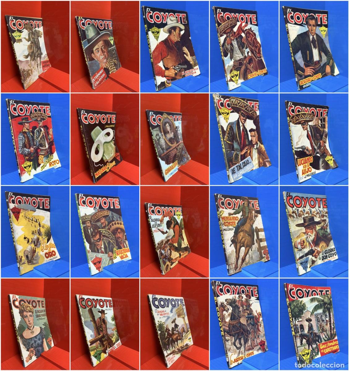 Libros de segunda mano: LOTE DE 53 NOVELAS EL COYOTE - JOS&Eacute; MALLORQU&Iacute; - ED. CLIPER - LOTE 3