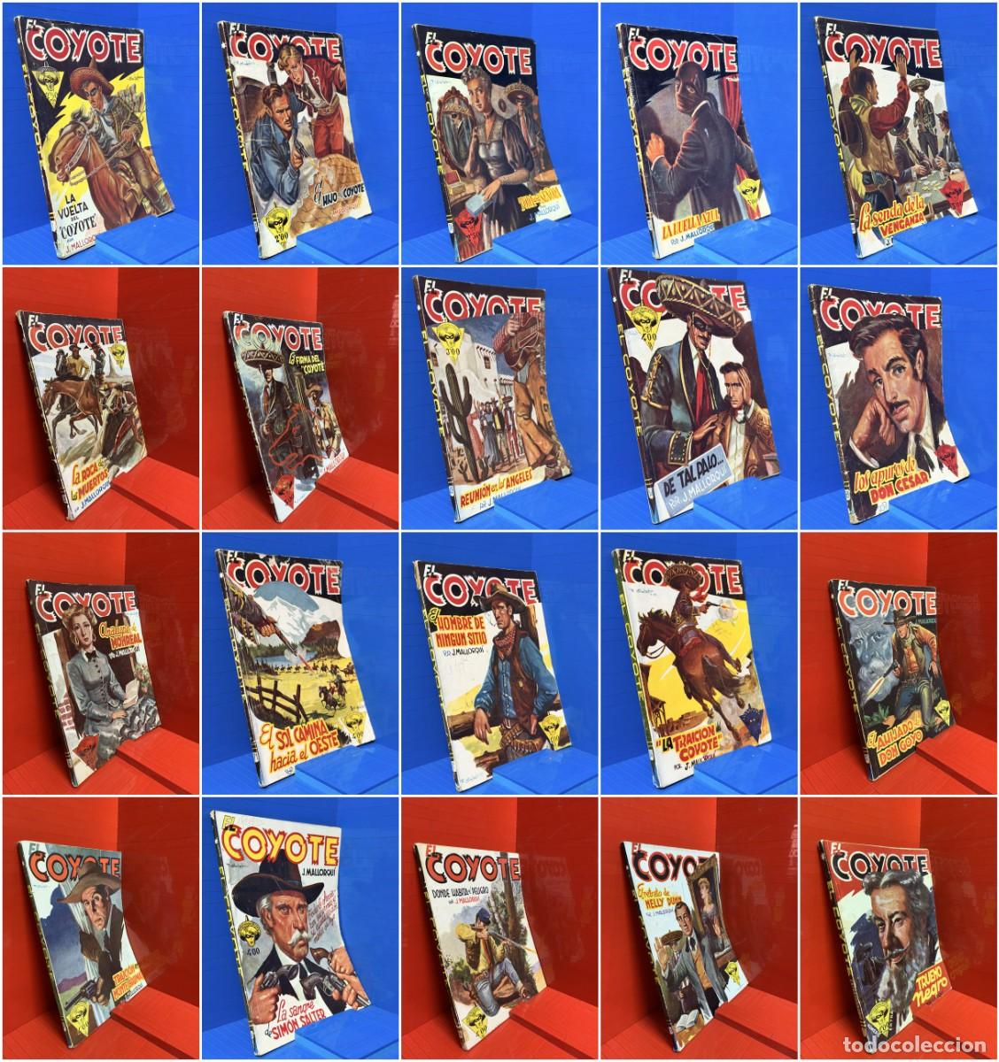 Libros de segunda mano: LOTE DE 53 NOVELAS EL COYOTE - JOS&Eacute; MALLORQU&Iacute; - ED. CLIPER - LOTE 7