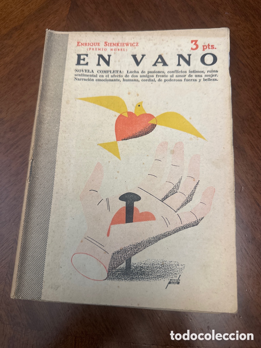 Libros de segunda mano: EN VANO - ENRIQUE SIENKIEWICZ - REVISTA LITERARIA NOVELAS Y CUENTOS
